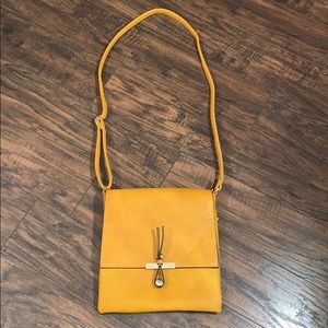Yellow Cross Body Purse